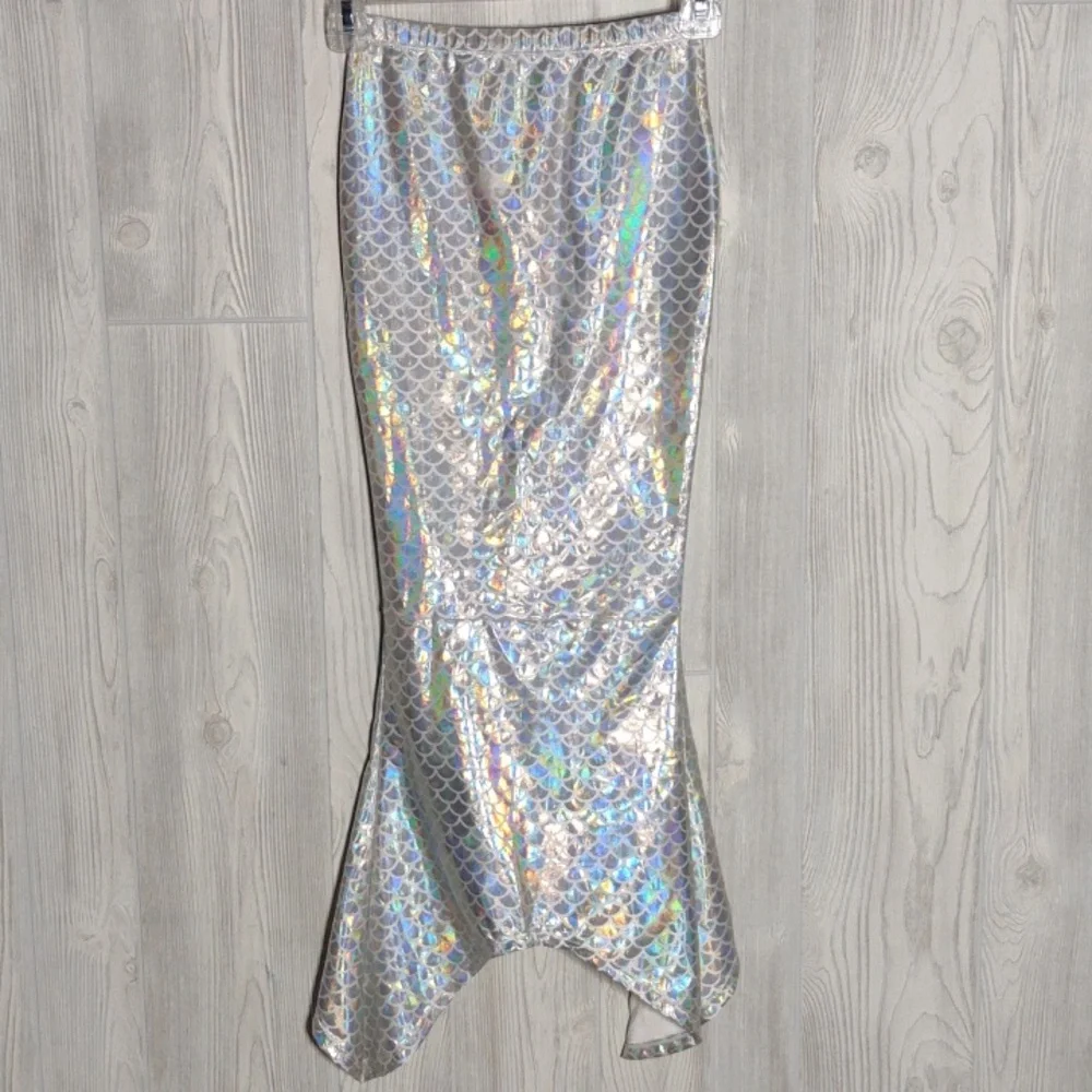 Holographic 🌈 Silver Mermaid Skirt